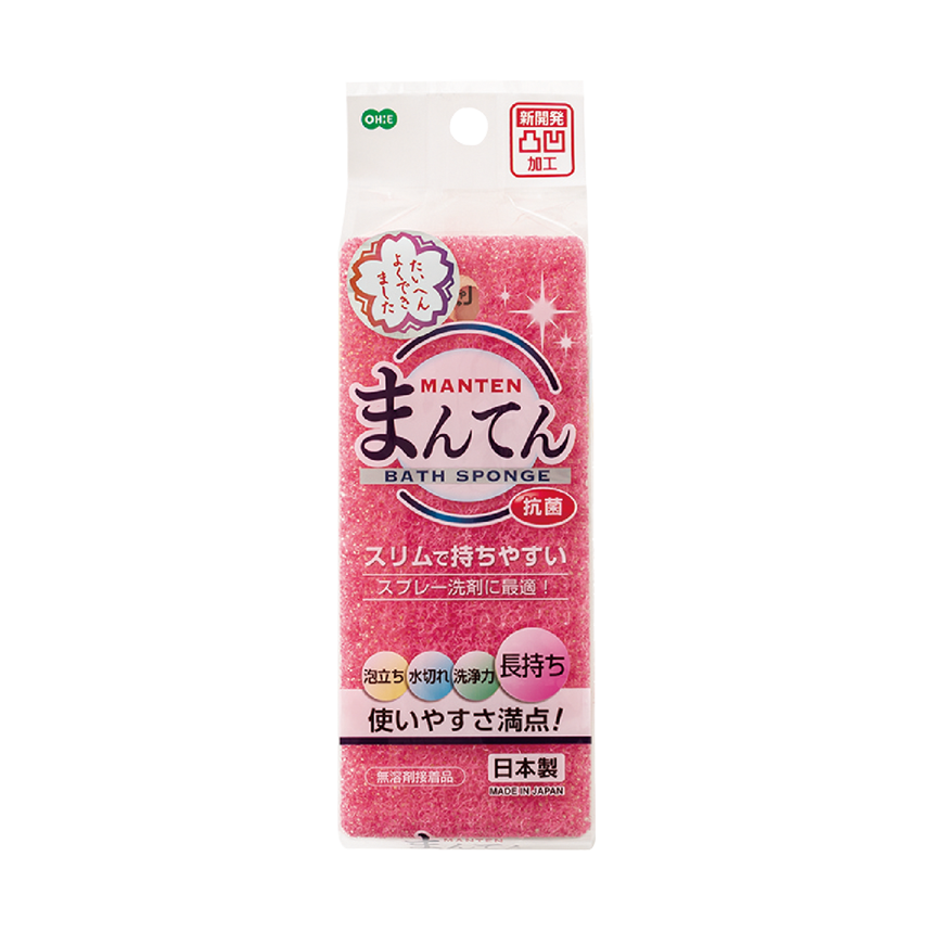 まんてんスポンジ　バス用　ピンク